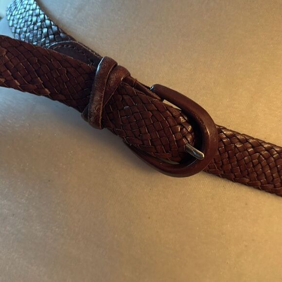Vintage Talbots Braided Leather Belt - M - Picture 2 of 9